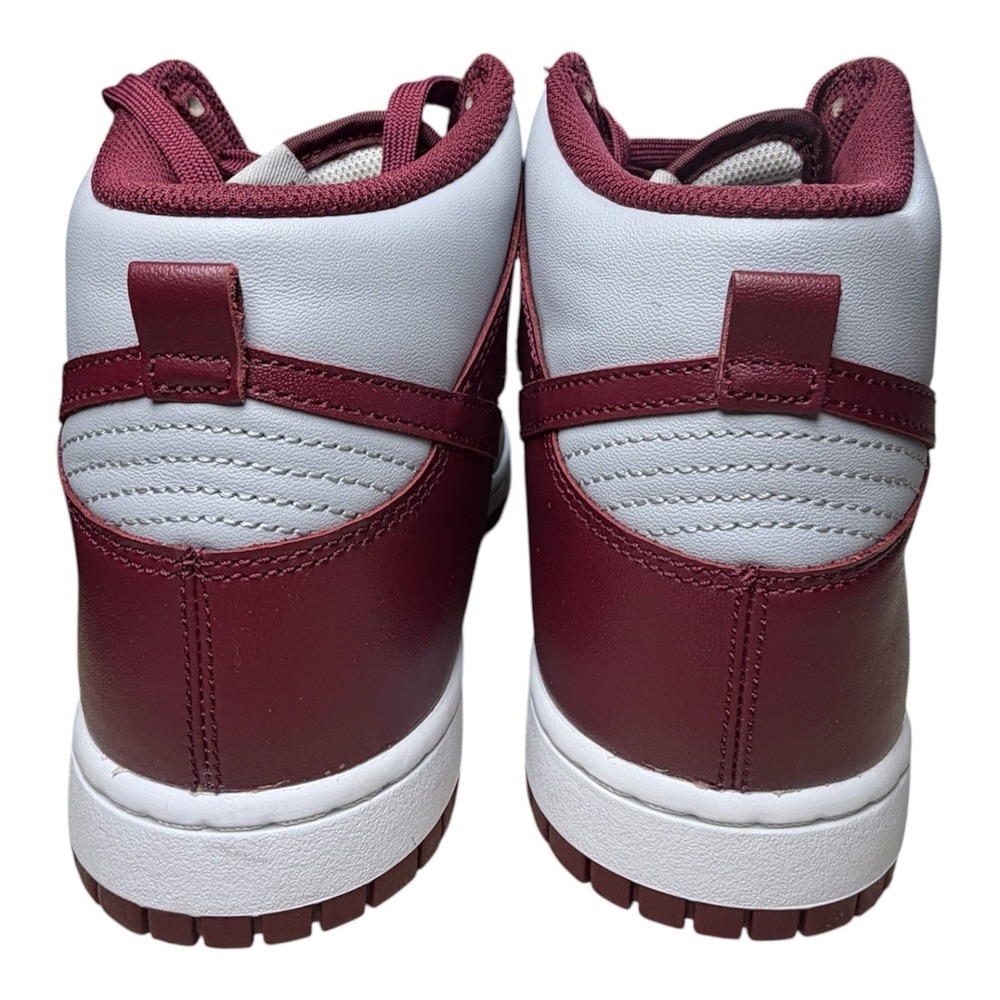 Nike Dunk High Burgundy Crush Mens Sneakers Grey Maroon DD1399-601 - Picture 6 of 9